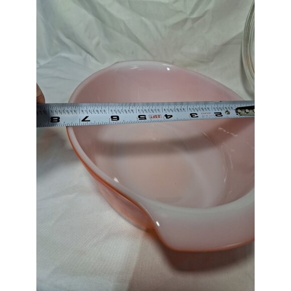Vintage Anchor Hocking Fire King Orange Casserole with Lid 1.5 QT , Oval, Ombre - Picture 11 of 11